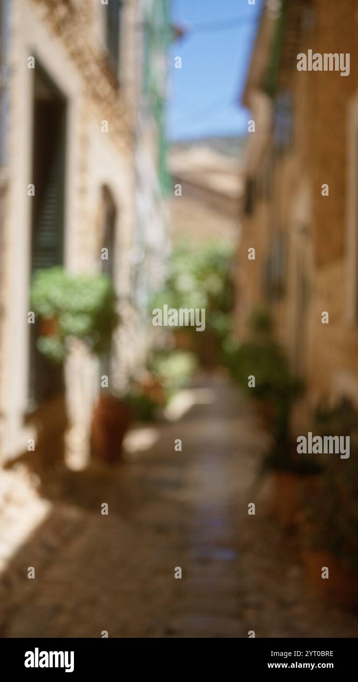Outdoor blurred street in mallorca hi-res stock photography and images ...
