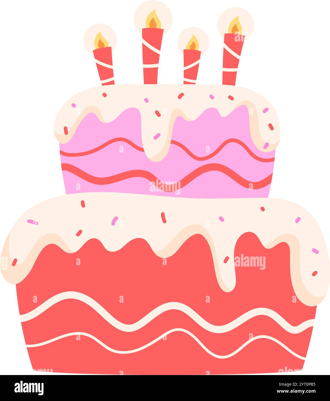 birthday cake with candles Stock Vector Image & Art - Alamy