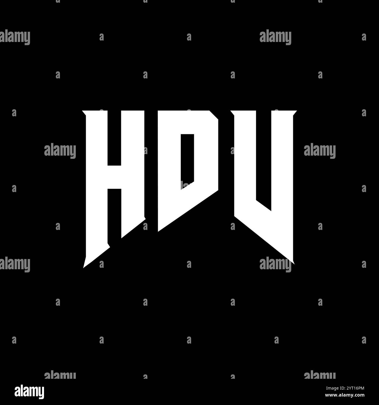 HDV letter logo design for technology company. HDV logo design black ...