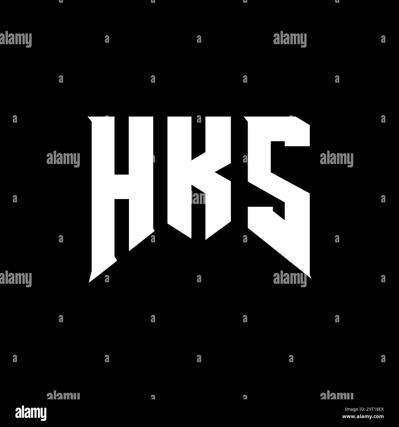 HKS letter logo design for technology company. HKS logo design black ...