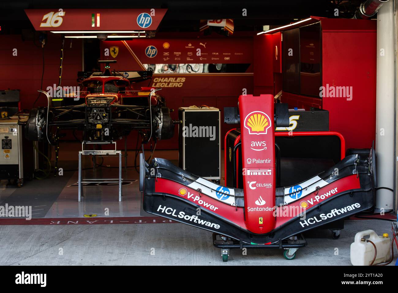 Scuderia Ferrari SF-24, mechanical detail front wing aerodynamism ...