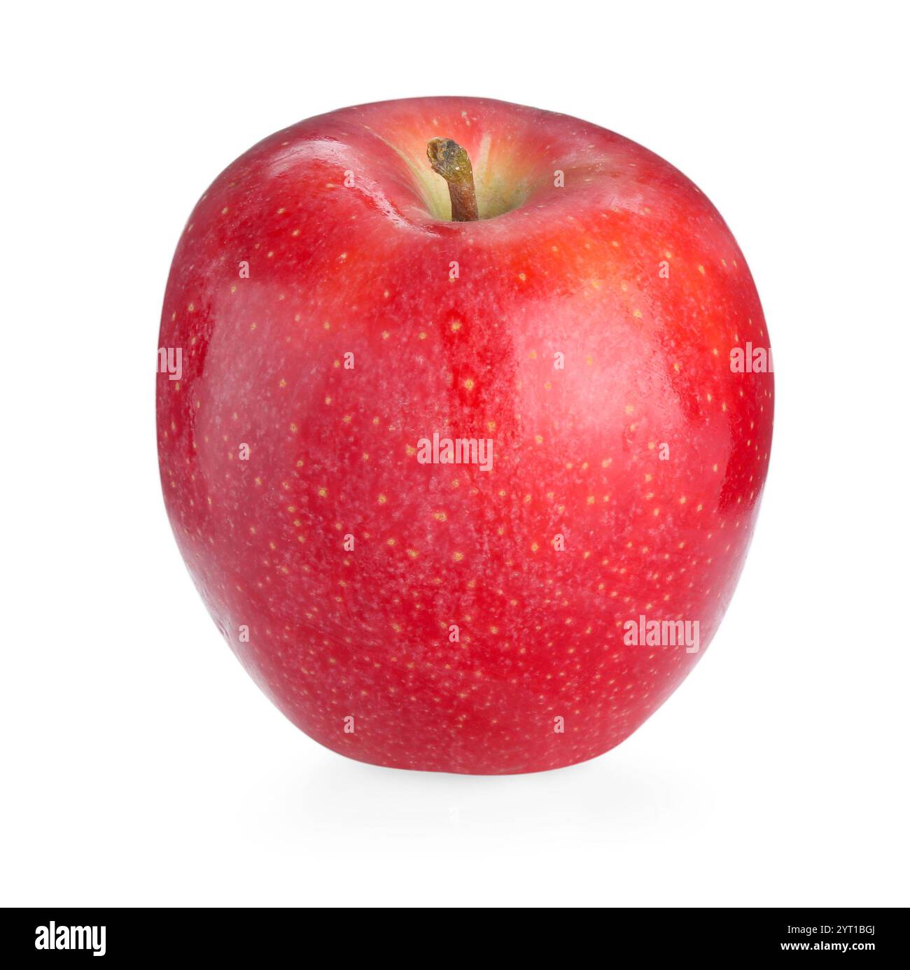 One fresh red apple isolated on white Stock Photo - Alamy