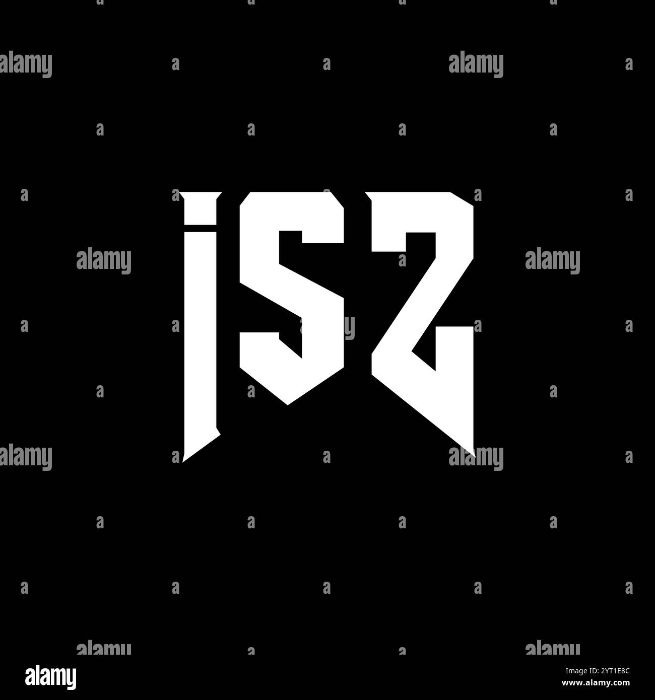Isz minimalist logo Stock Vector Images - Alamy