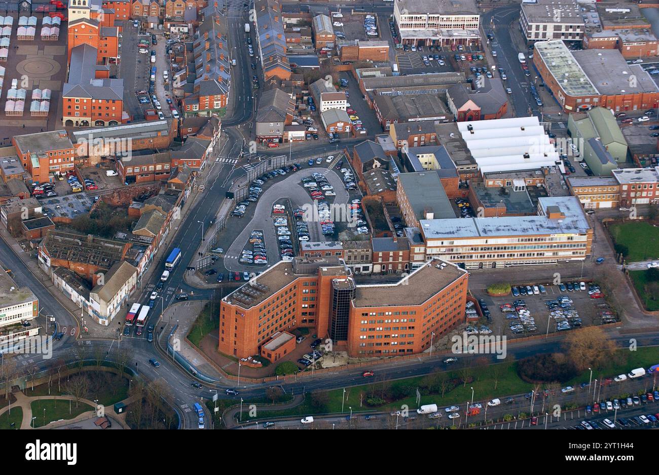 Wolverhampton Aerial Aerial view of the City of Wolverhampton and BT Offices Stock Photo - Alamy