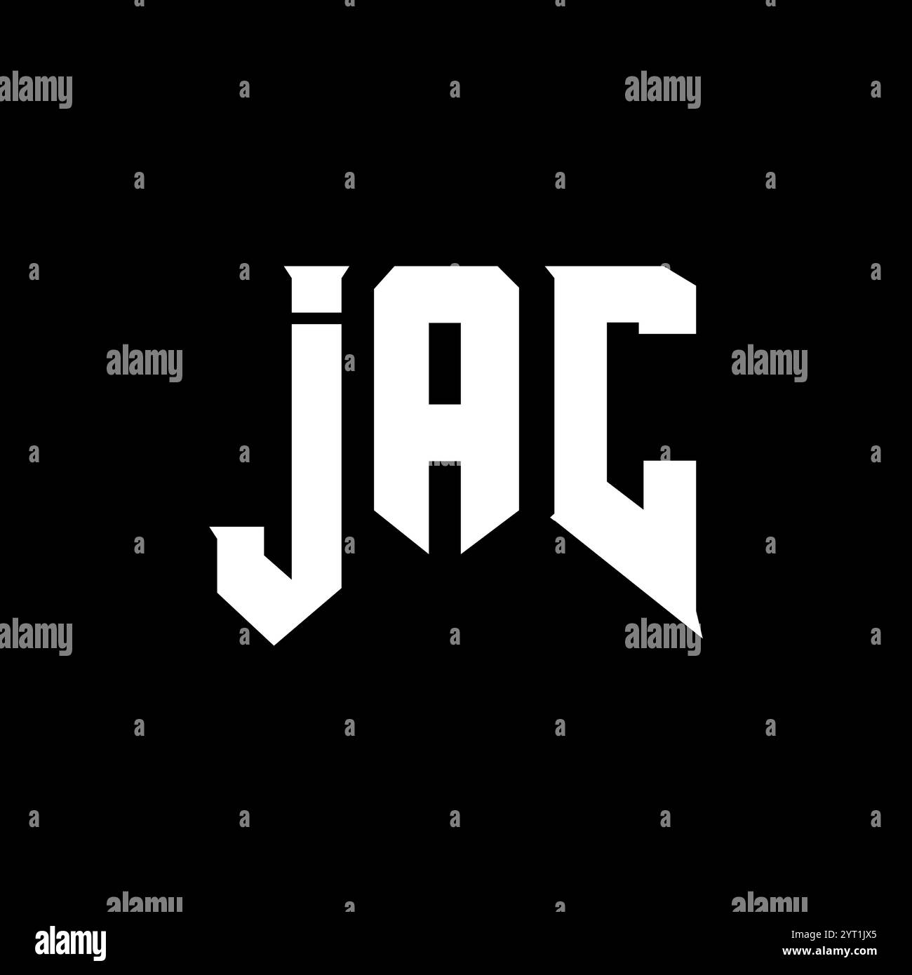 JAC letter logo design for technology company. JAC logo design black ...