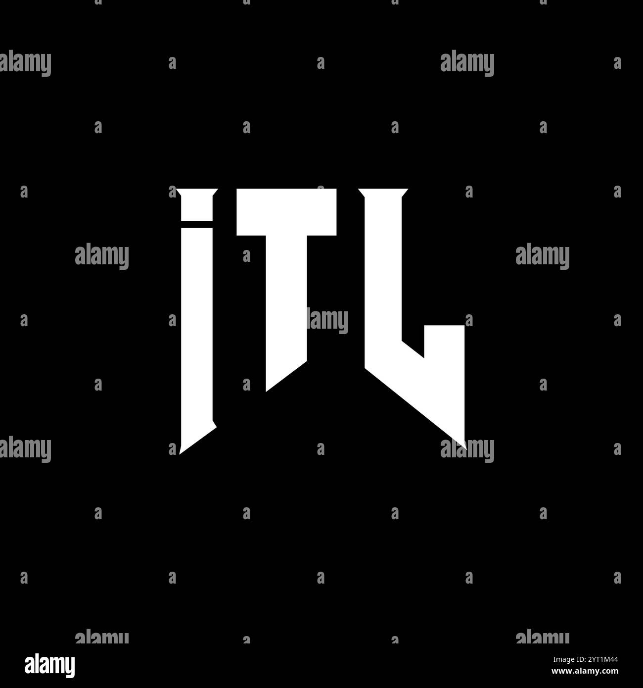 ITL letter logo design for technology company. ITL logo design black ...