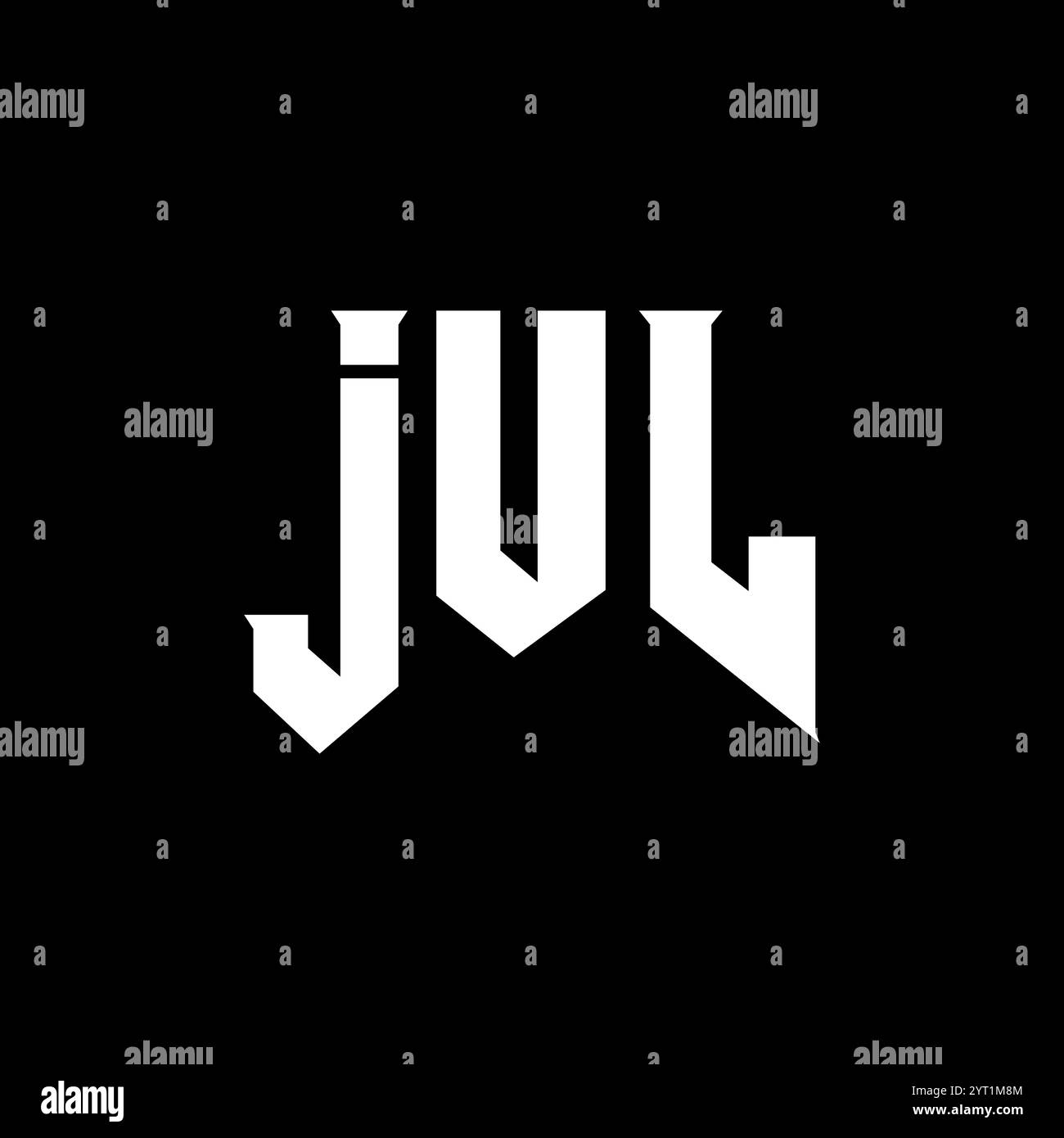 JUL letter logo design for technology company. JUL logo design black ...