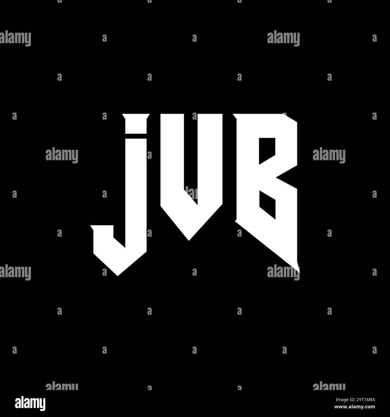 JVB letter logo design for technology company. JVB logo design black ...