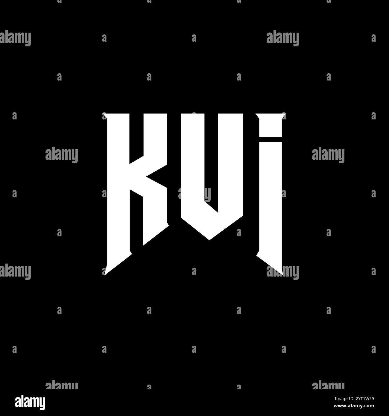 KUI letter logo design for technology company. KUI logo design black ...