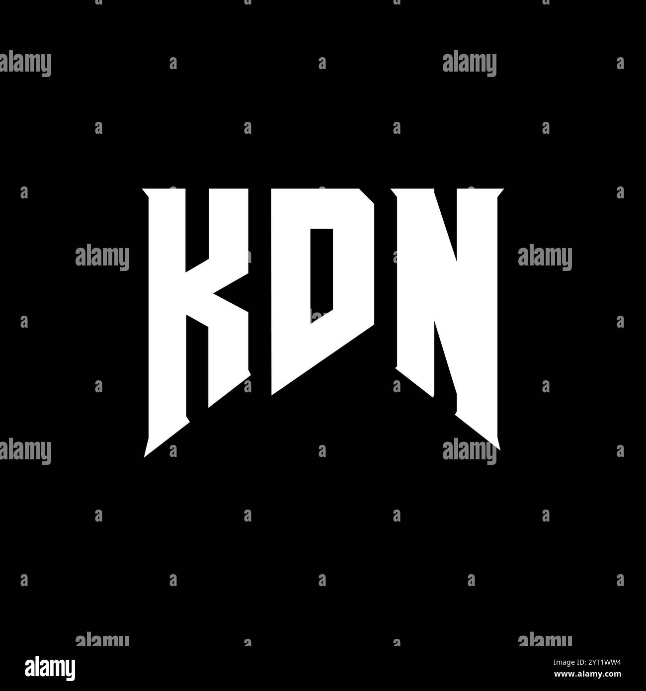 KDN letter logo design for technology company. KDN logo design black ...
