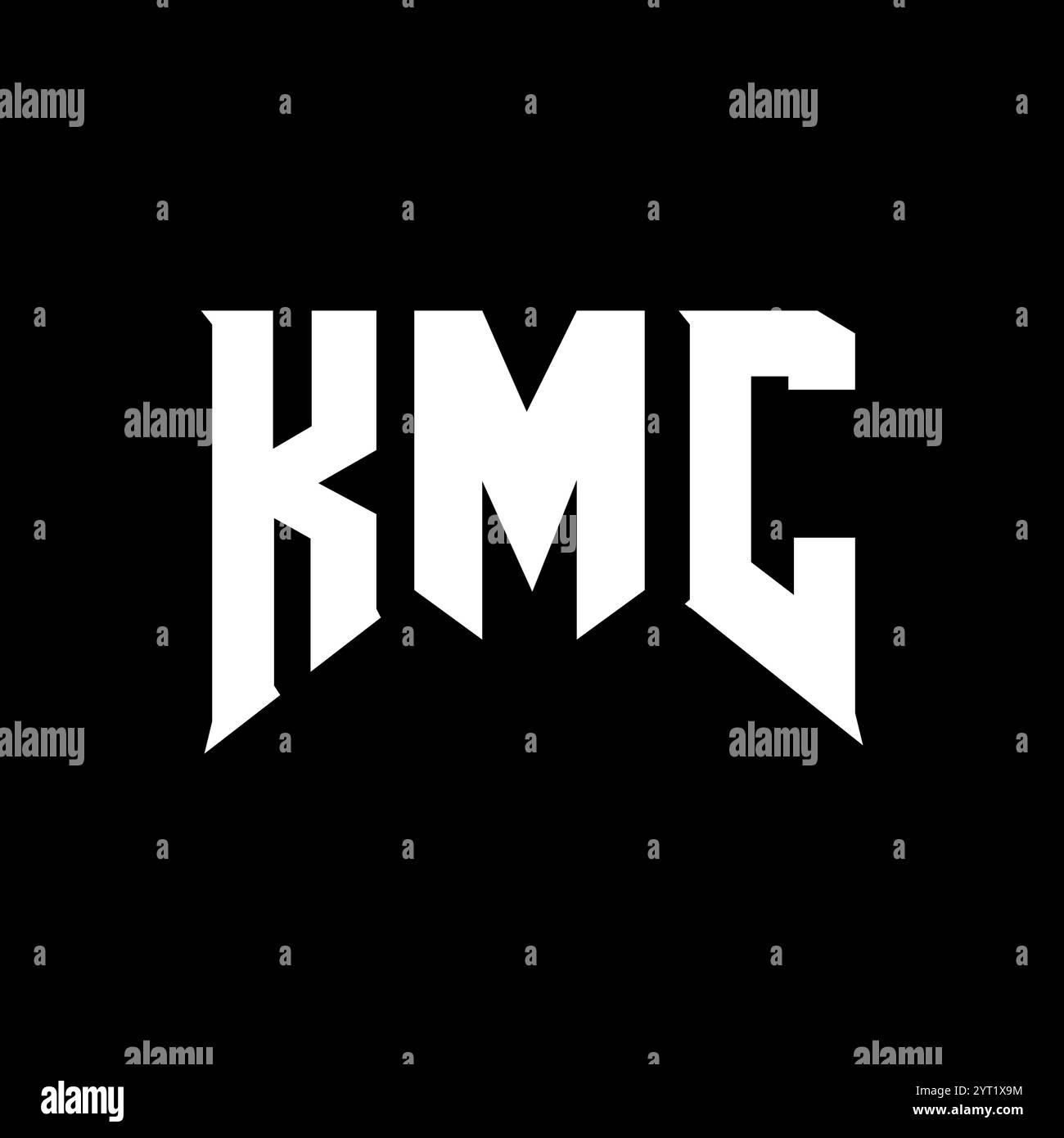 KMC letter logo design for technology company. KMC logo design black ...