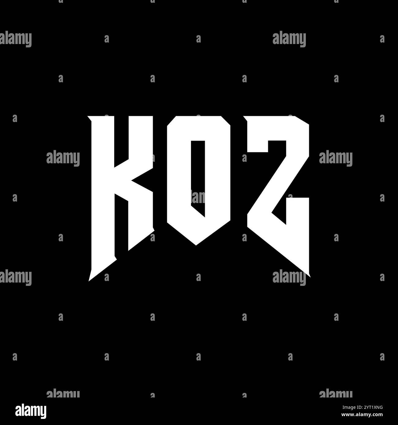 Koz font Black and White Stock Photos & Images - Alamy