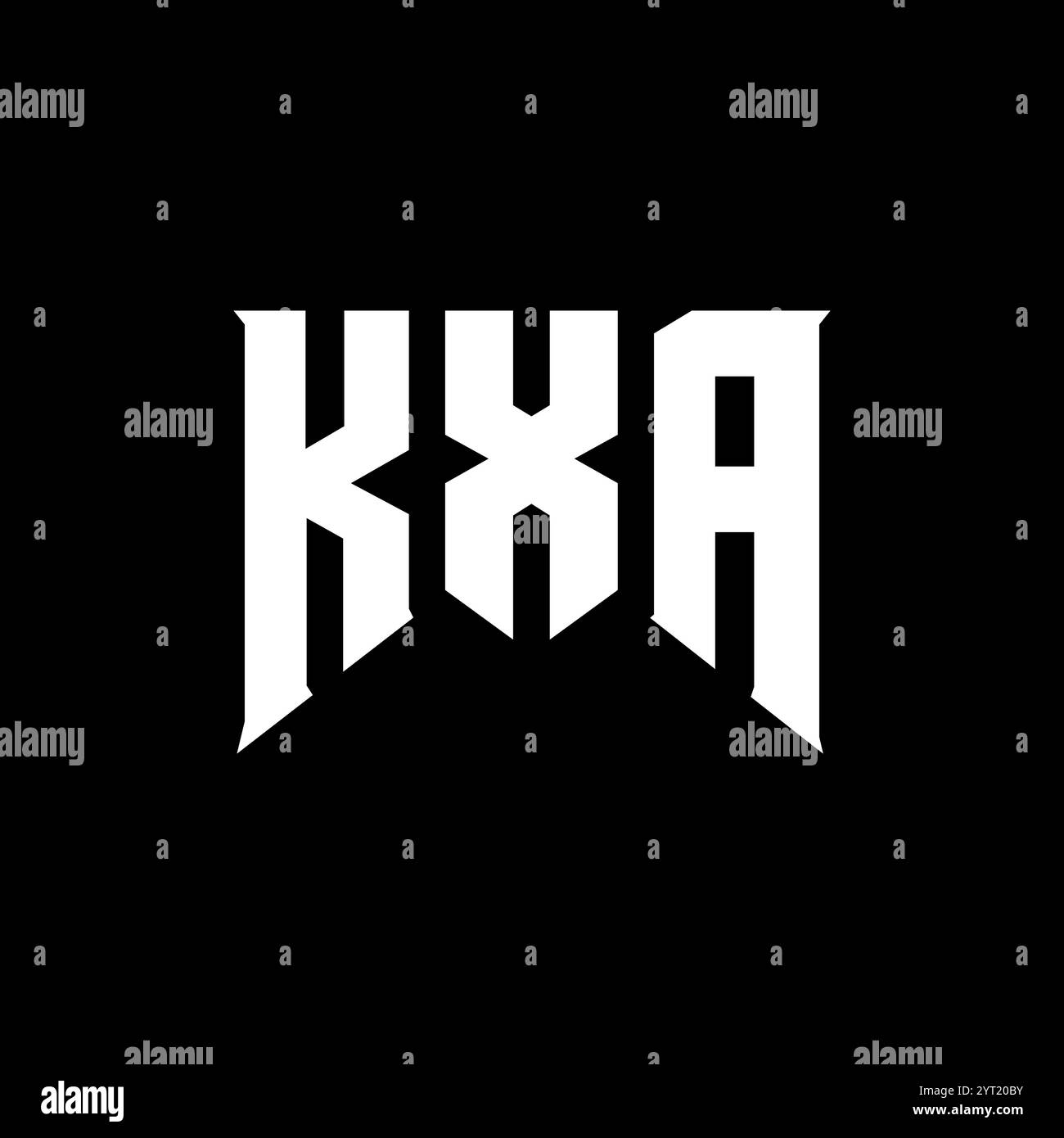 KXA letter logo design for technology company. KXA logo design black ...