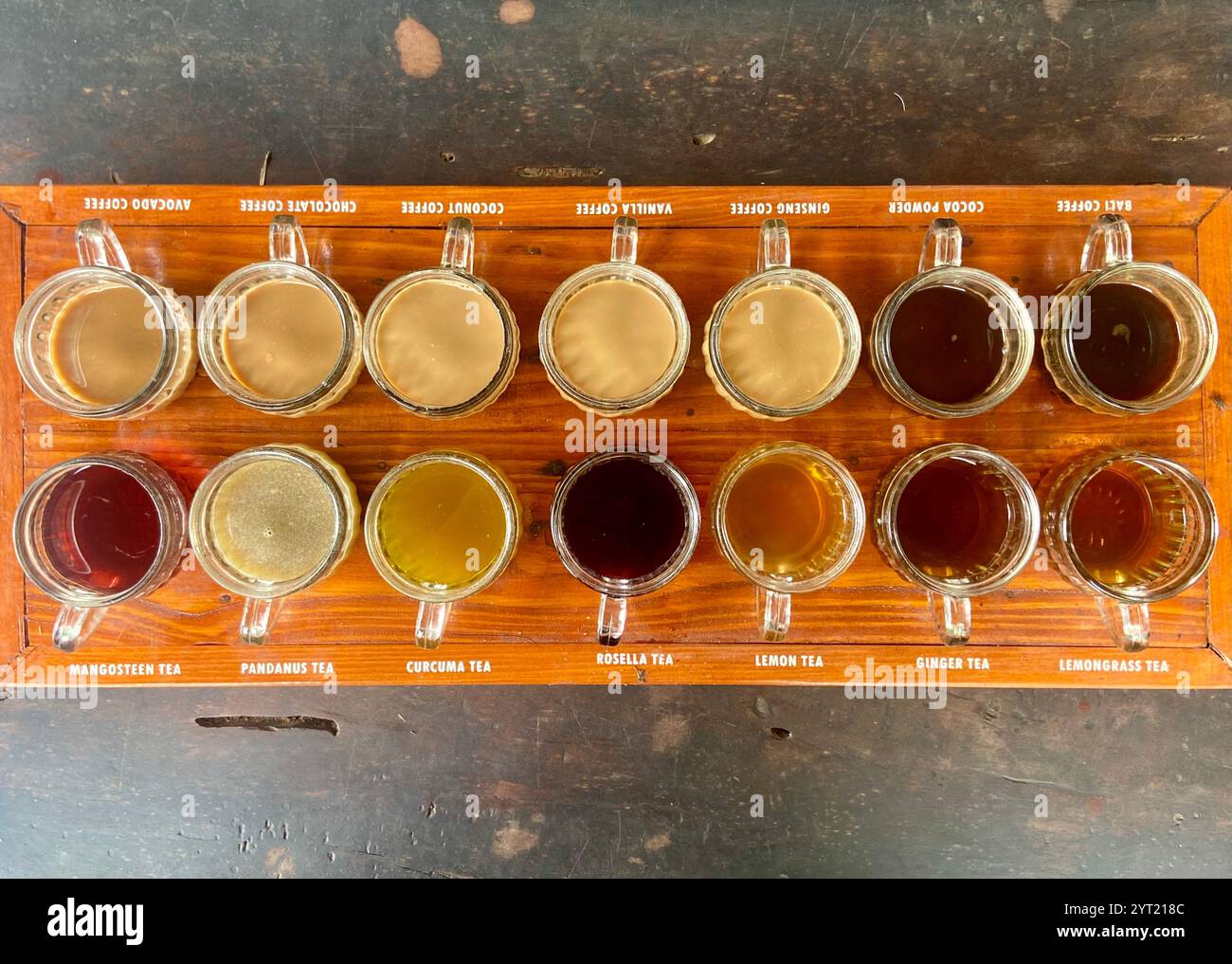 A Tea Assortment of teas in cups hi-res stock photography and images - Alamy