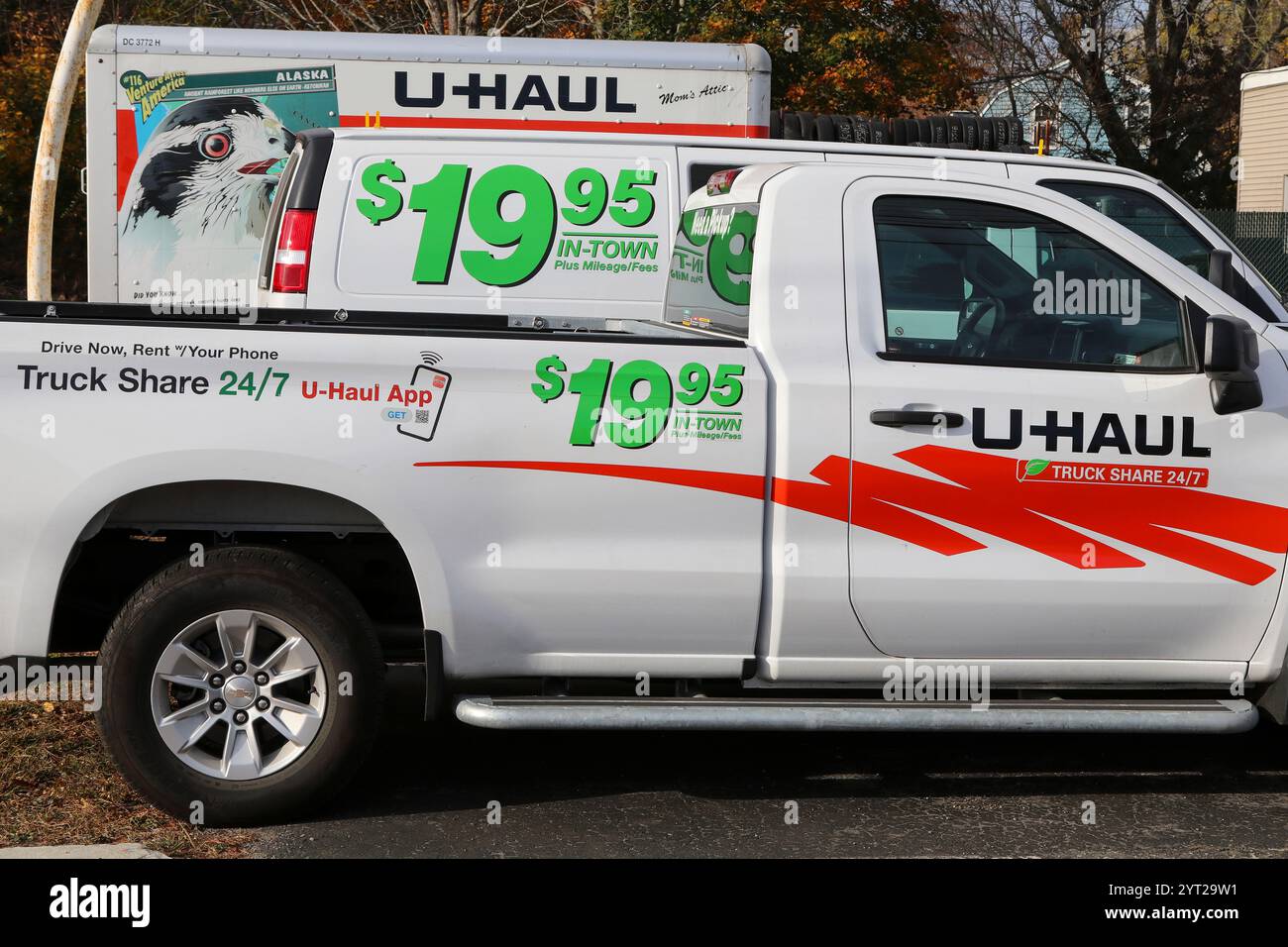 U haul moving trucks hi-res stock photography and images - Alamy
