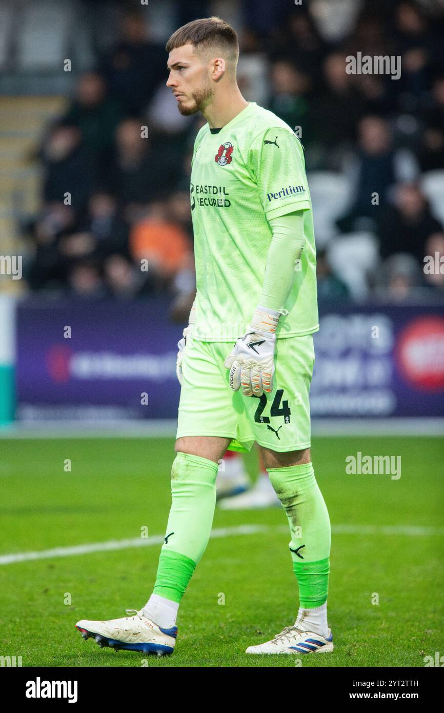 Josh Keeley watches on in the FA Cup, Boreham Wood Vs Leyton Orient 03/11/24 Stock Photo