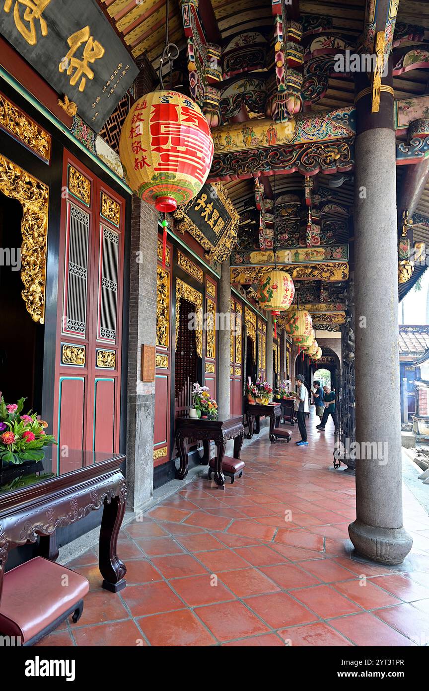 Dalongdong Baoan Temple is a Chinese folk religion temple located in Datong District, Taipei, Taiwan. Originally built by immigrants from Xiamen, Fuji Stock Photo