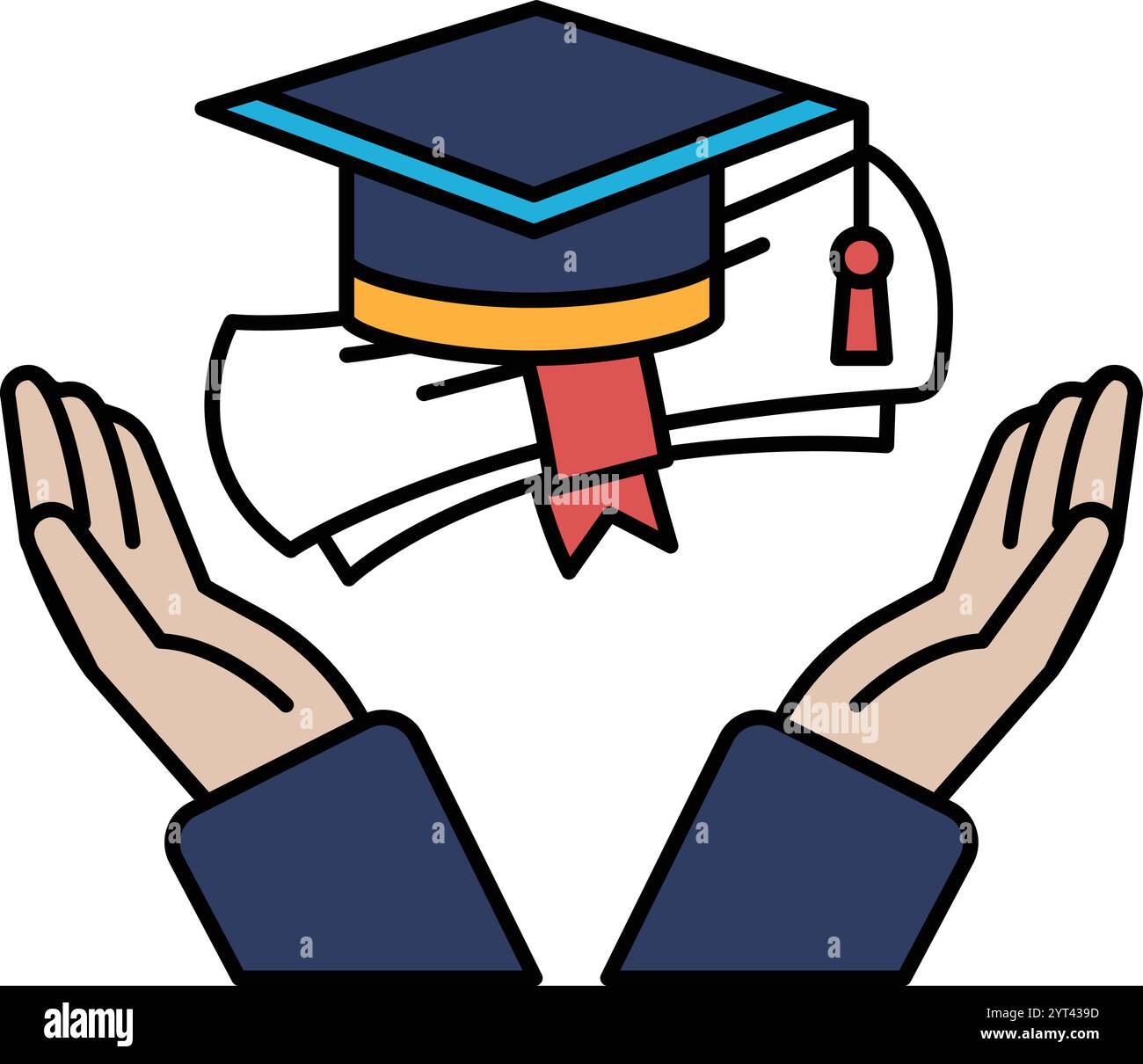 Hand holding a cap Stock Vector Images - Alamy