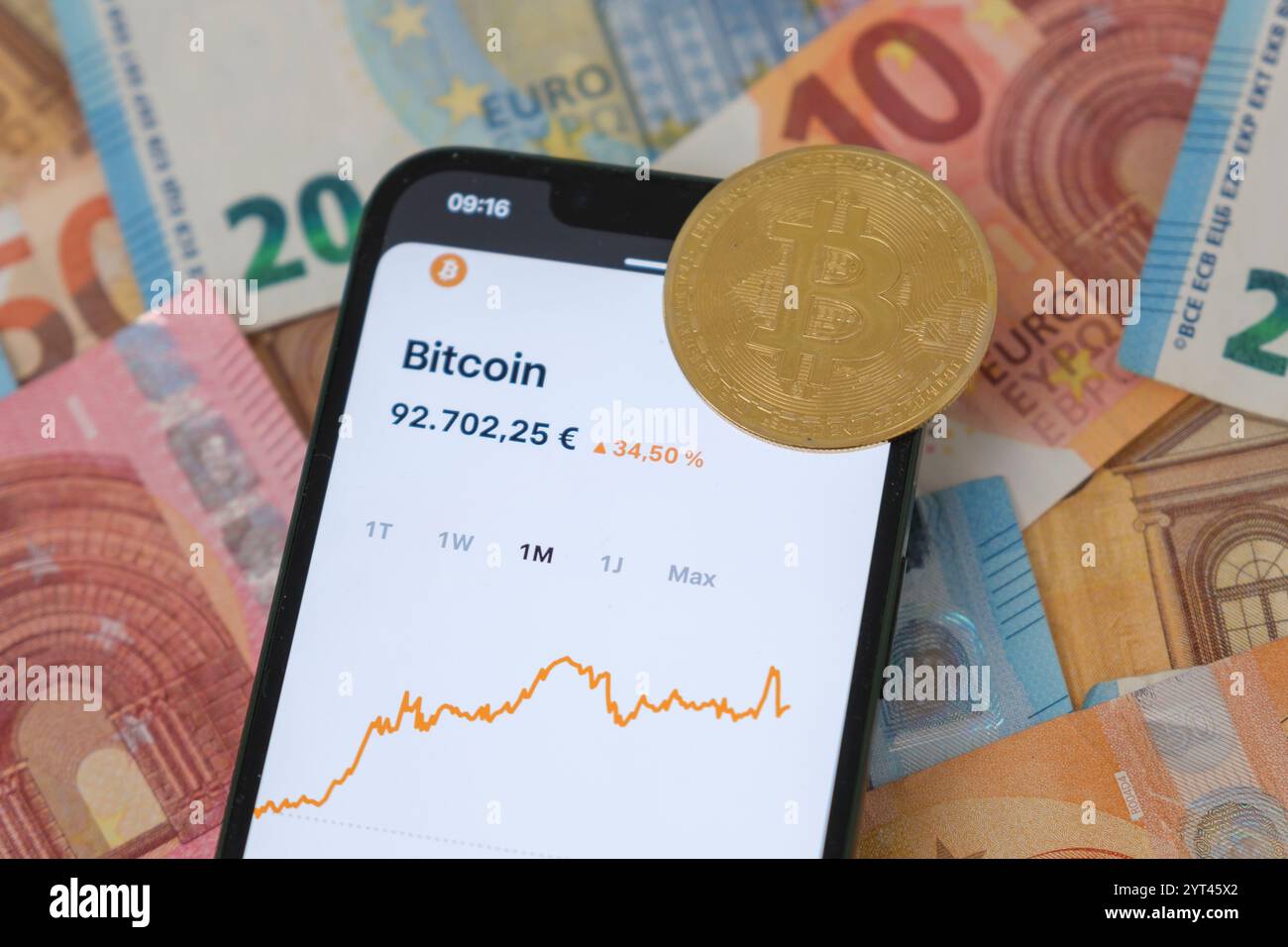 Price of bitcoin hi-res stock photography and images - Alamy