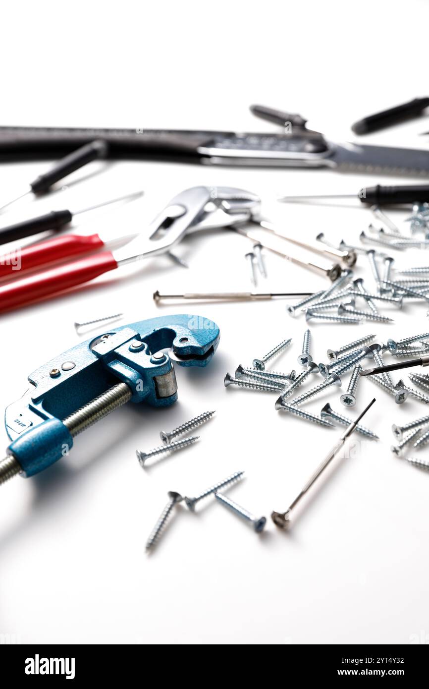 Hand saw clamp hi-res stock photography and images - Alamy