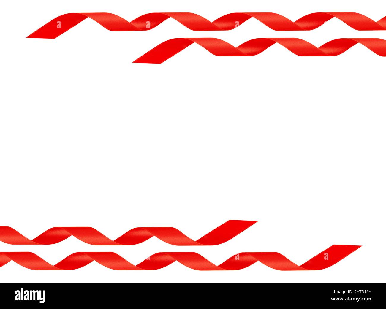 4 red ribbons Stock Photo - Alamy