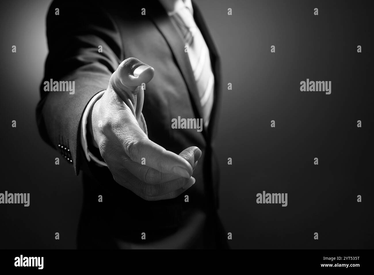 Friendly businessman Black and White Stock Photos & Images - Alamy