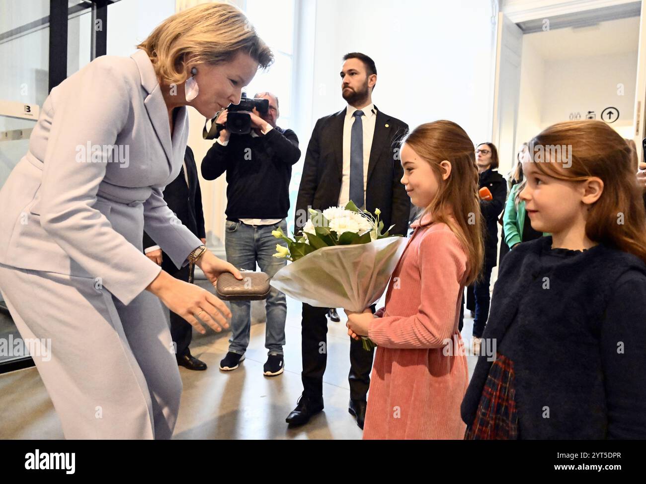 Liege, Belgium. 06th Dec, 2024. Queen Mathilde of Belgium pictured ...