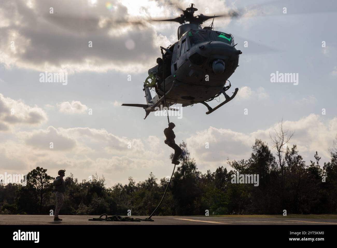 A U.S. Marine with Force Reconnaissance Platoon, Maritime Raid Force ...