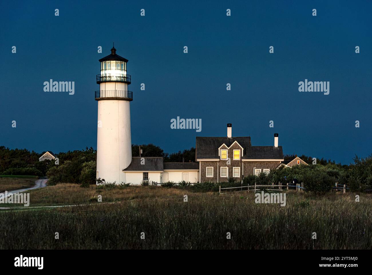 Highland Lighthouse, Truro, Cape Cod, Massachusetts, USA. Stock Photo