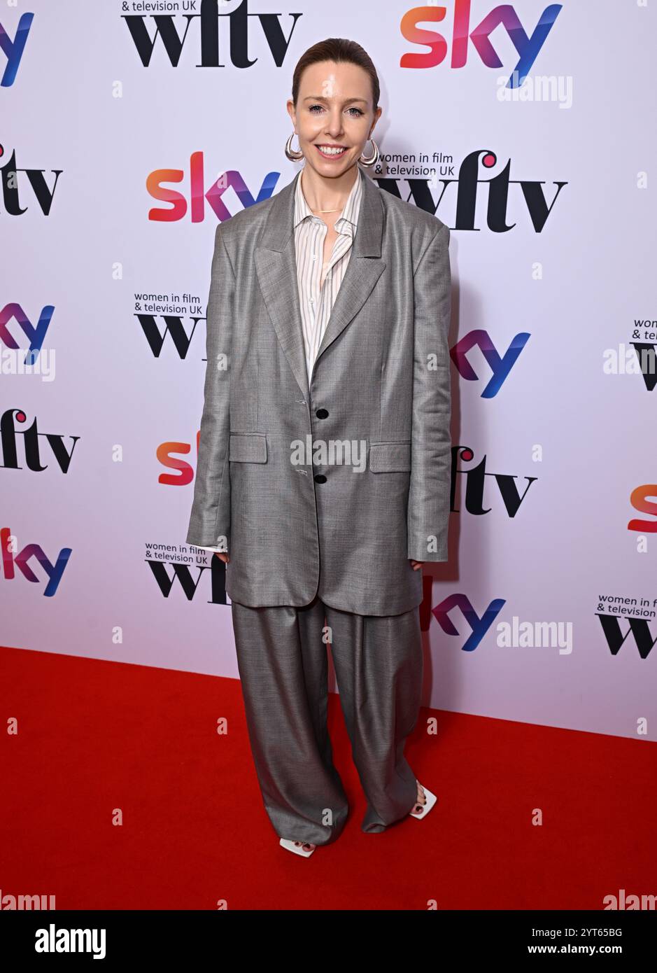 London, UK. December 6th, 2024. Stacey Dooley arriving at the Women In Film and Television Awards, Hilton Park Lane Hotel. Credit: Doug Peters/EMPICS/Alamy Live News Stock Photo