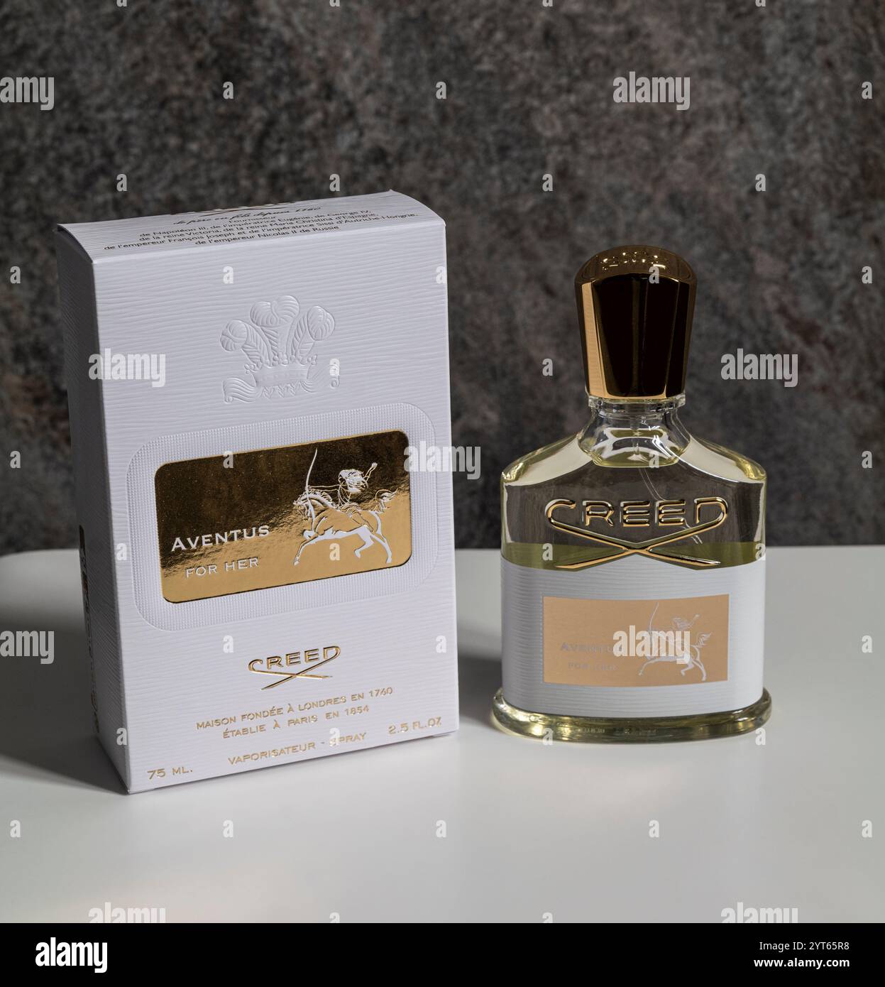 Creed Aventus luxury perfumes for Her Stock Photo