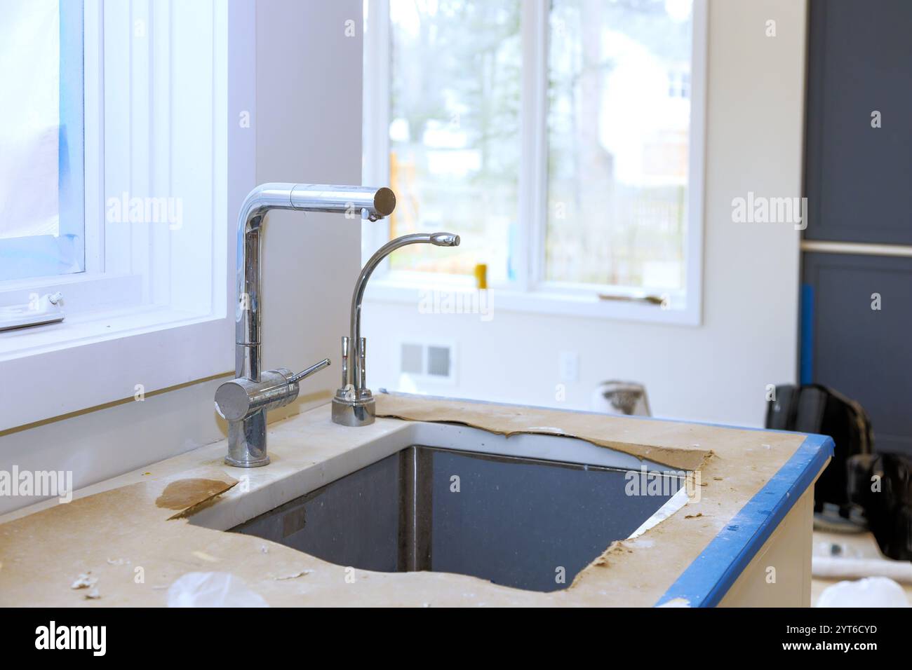 View of Kitchen workflow hi-res stock photography and images - Alamy