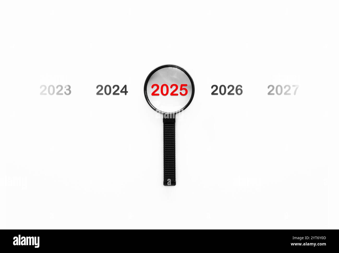 Magnifying Glass Focusing On Year 2025 In New Business Of Happy New Year And Merry Christmas Magnifying Glass Focusing On Year 2025 In New Business Of Happy New Year And Merry Christmas Concept 2YT6Y0D 