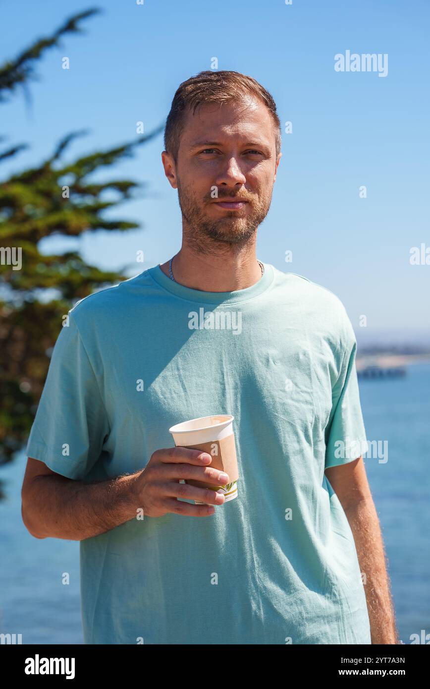Man in light blue shirt hi-res stock photography and images - Alamy
