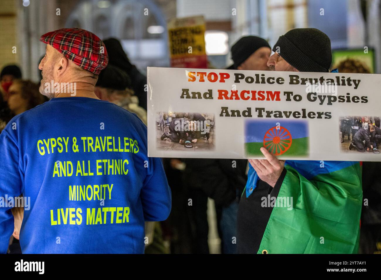 Friday 6th December 2024. Traveller and Gypsy Protest. Manchester UK ...