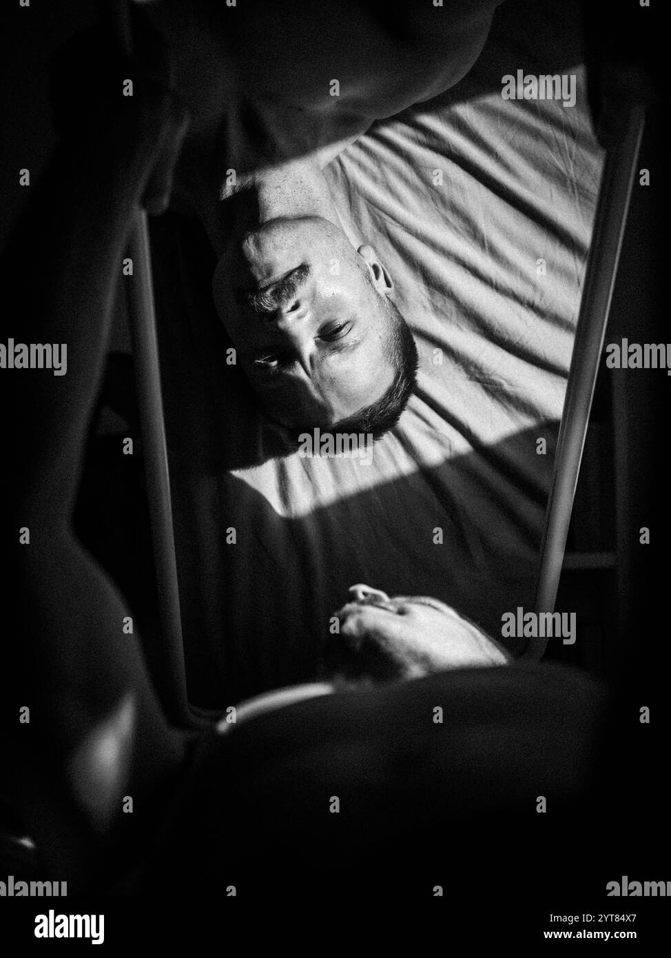 Man lying bed hi-res stock photography and images - Alamy