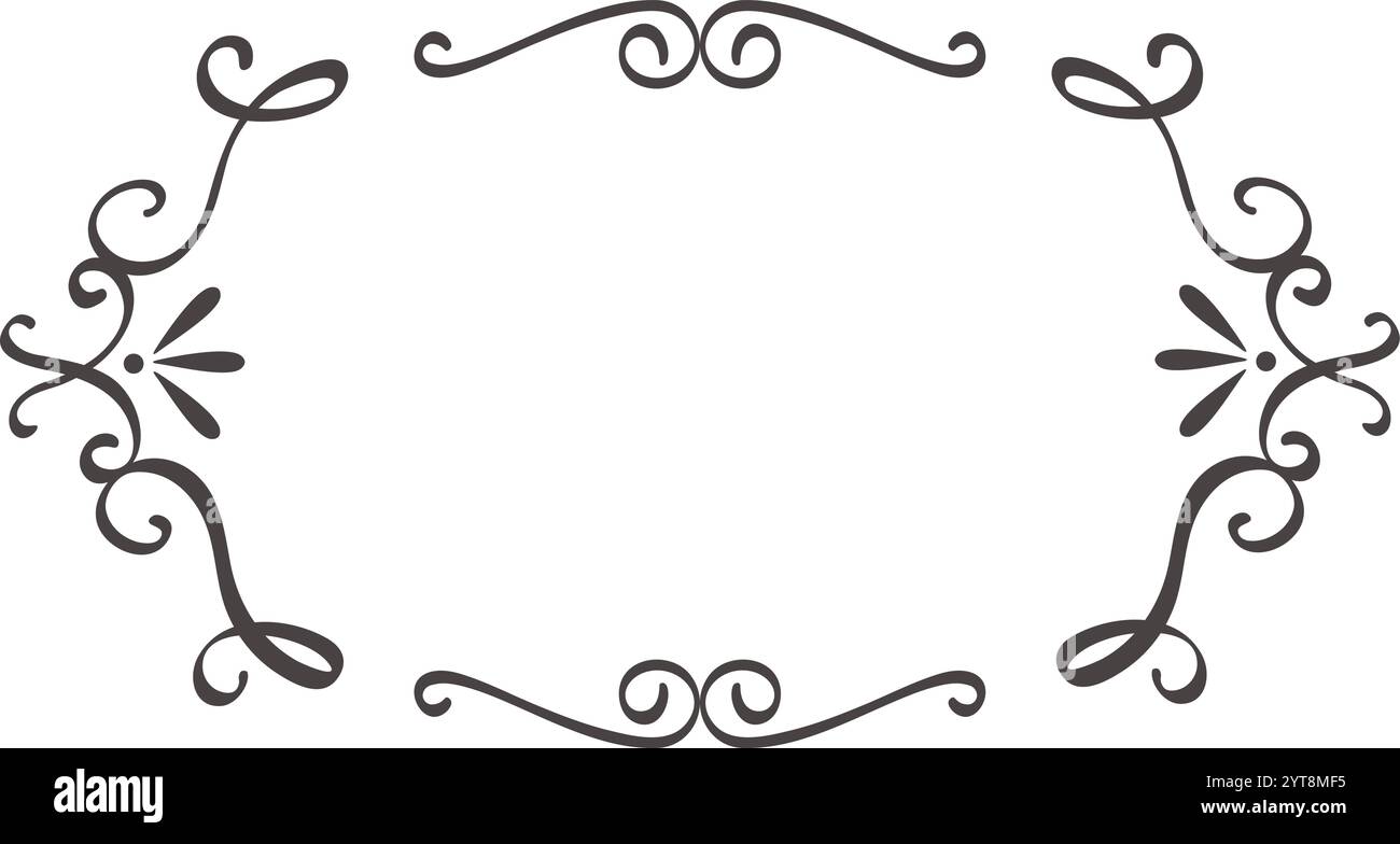 Decorative title page border hi-res stock photography and images - Alamy
