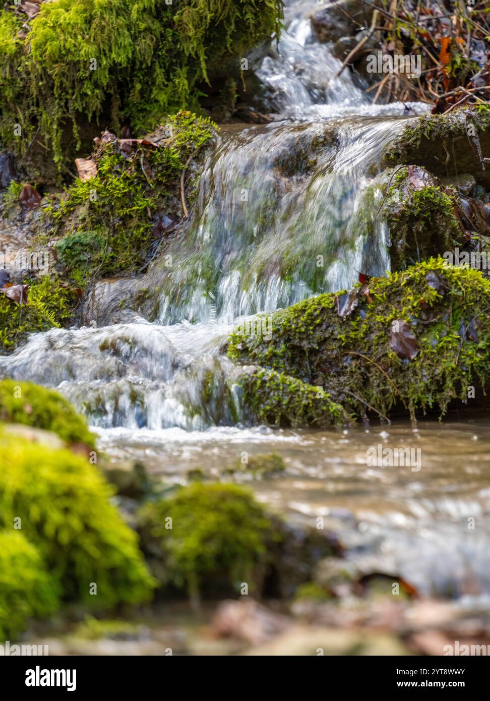 Close up shot small waterfall hi-res stock photography and images - Alamy
