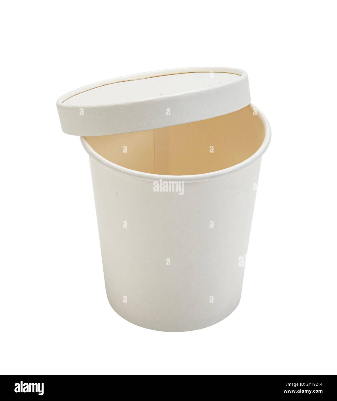 Disposable paper cup on white background Stock Photo - Alamy