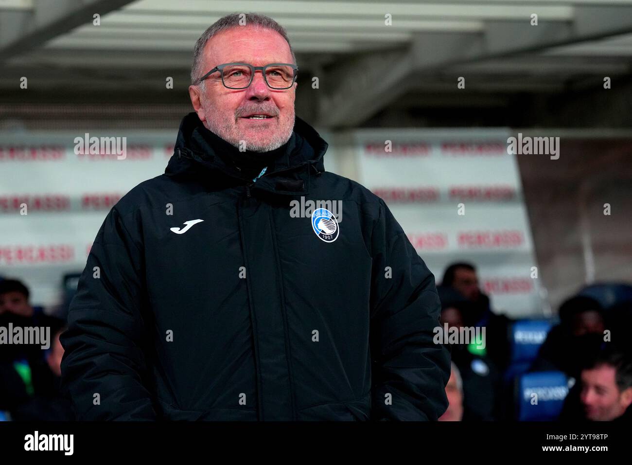 Bergamo, Italia. 06th Dec, 2024. AtalantaÕs head coach Tullio Gritti during the Serie A soccer match between Atalanta and Ac Millan at the Gewiss Stadium in Bergamo, north Italy - Friday, December 6, 2024. Sport - Soccer . (Photo by Spada/Lapresse) Credit: LaPresse/Alamy Live News Stock Photo