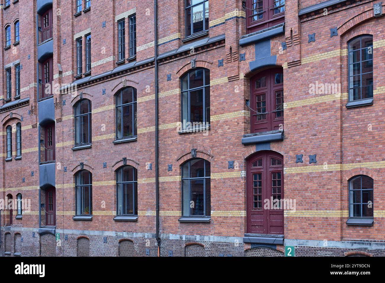 Facade in the Speicherstadt, Hamburg Stock Photo - Alamy
