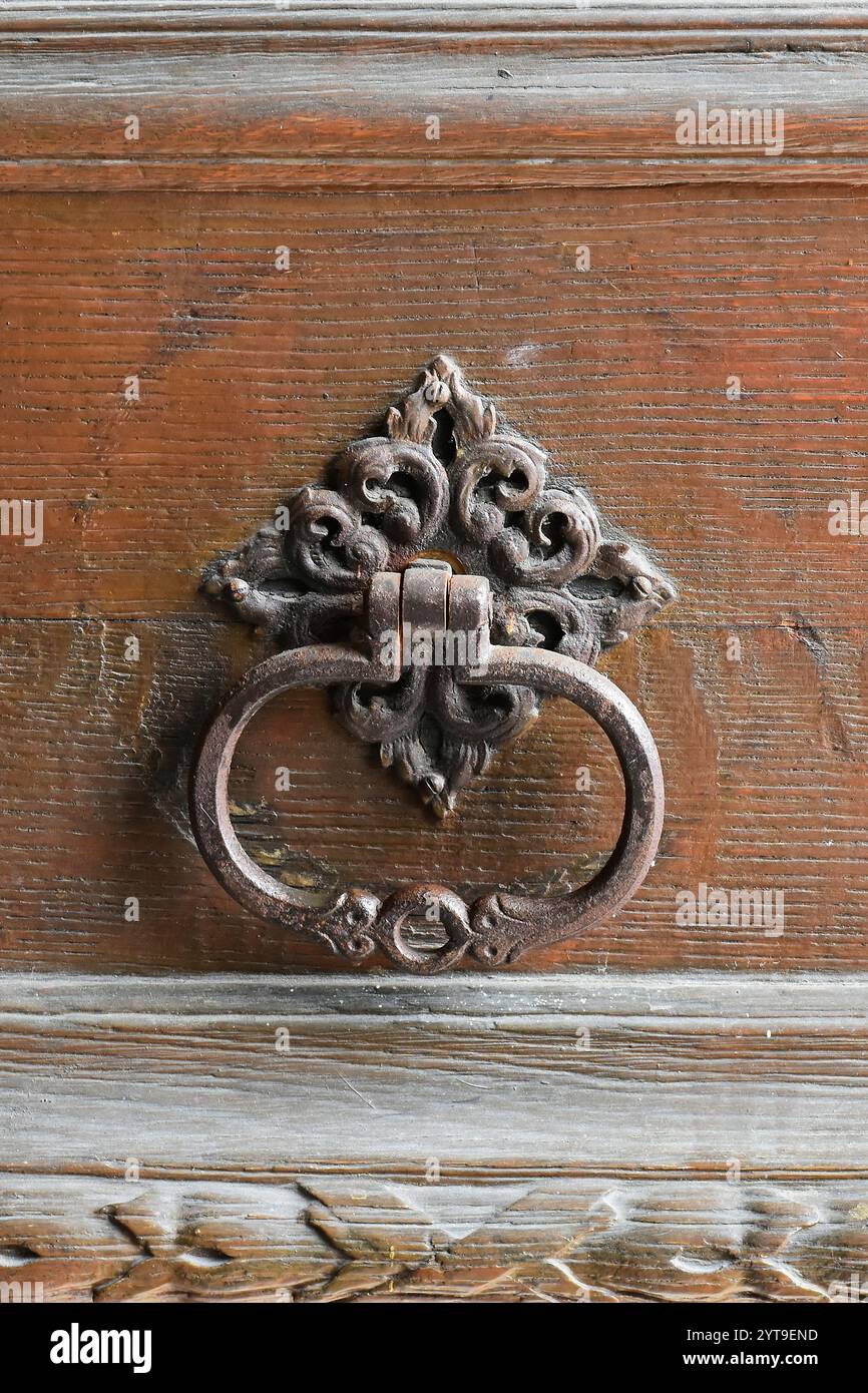 Historic door handle Stock Photo