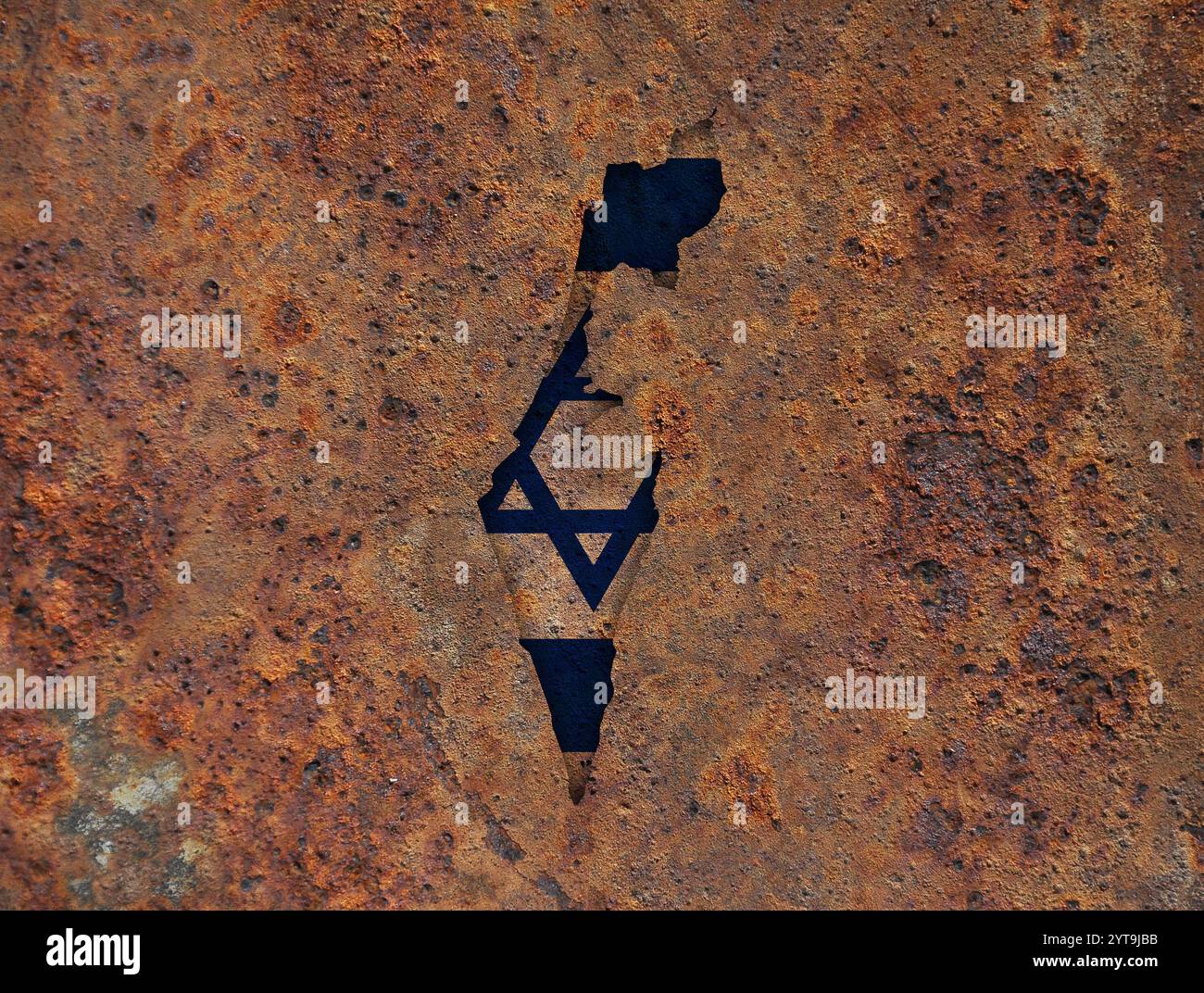 Flag map of israel hi-res stock photography and images - Alamy
