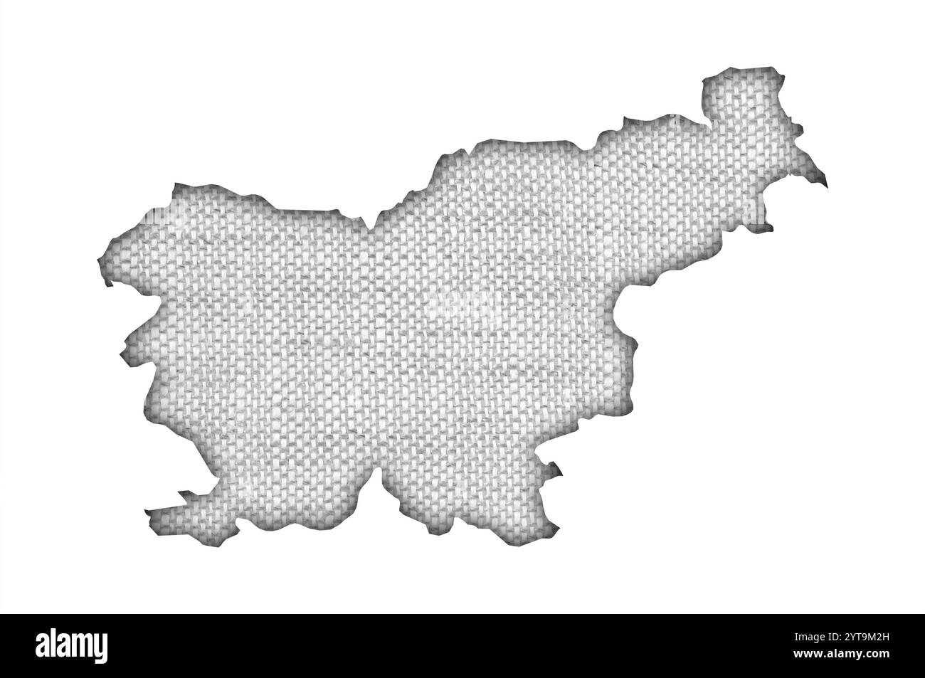 Map of Slovenia on old linen Stock Photo - Alamy