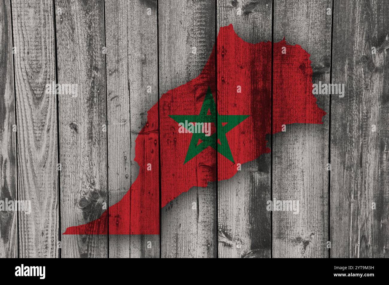 Flag map of morocco hi-res stock photography and images - Alamy