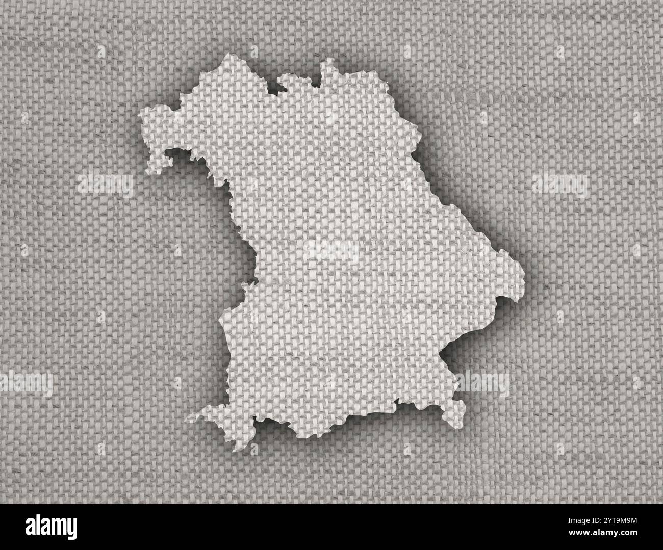 Map of Bavaria on old linen Stock Photo - Alamy
