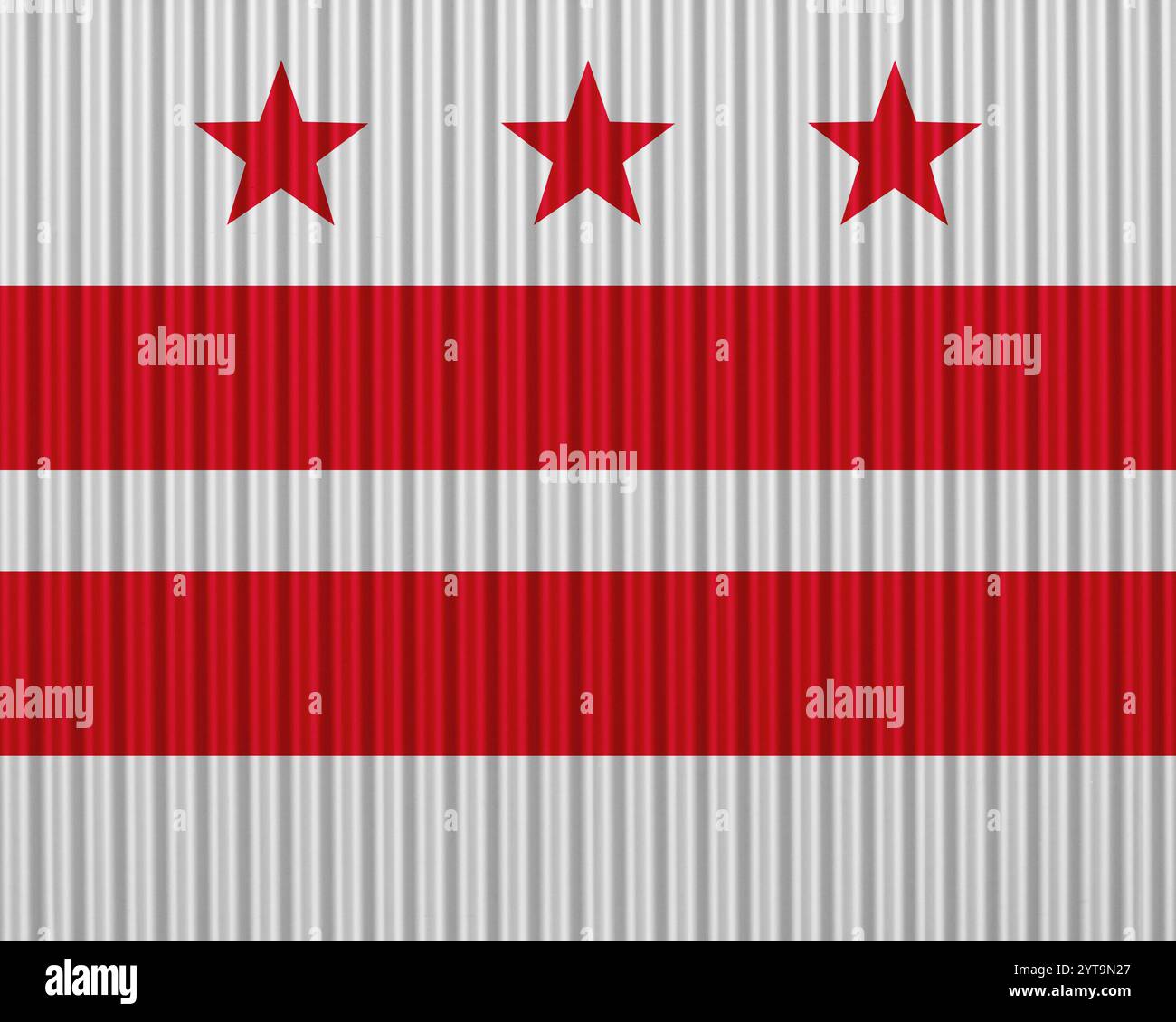 Flag of Washington D.C. on corrugated iron Stock Photo - Alamy