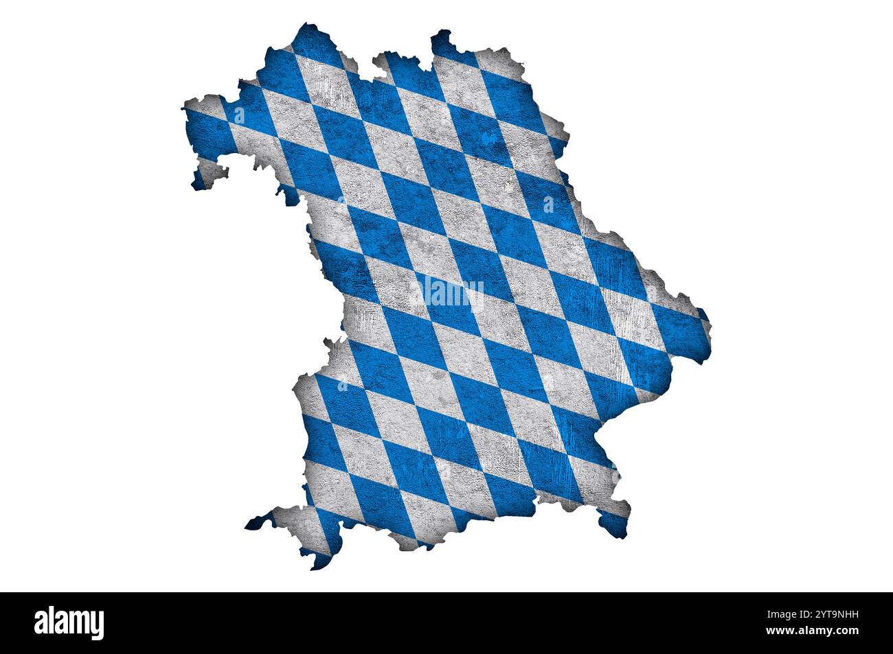 Map and flag of Bavaria on weathered concrete Stock Photo - Alamy
