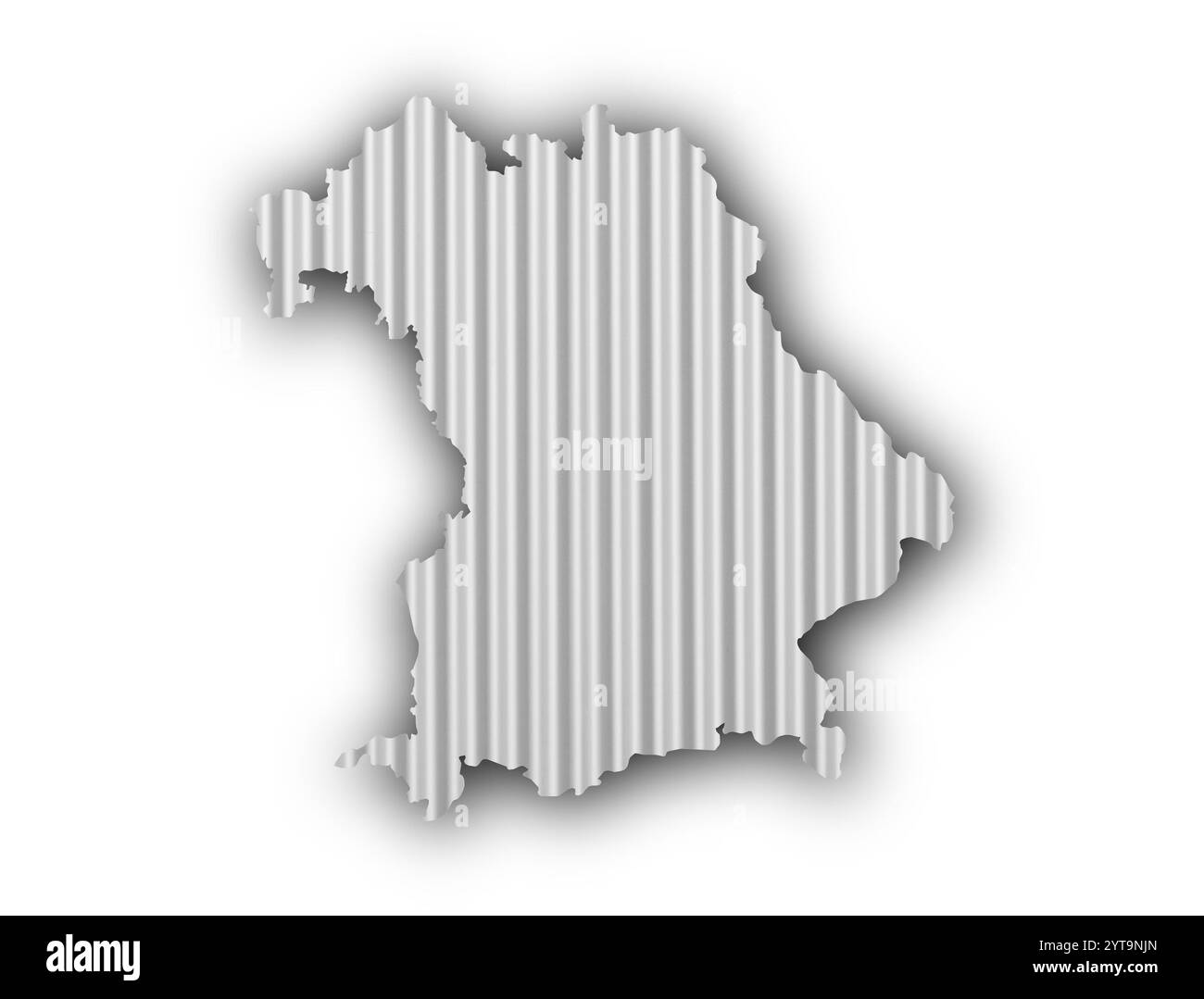 Map of Bavaria on corrugated iron Stock Photo - Alamy