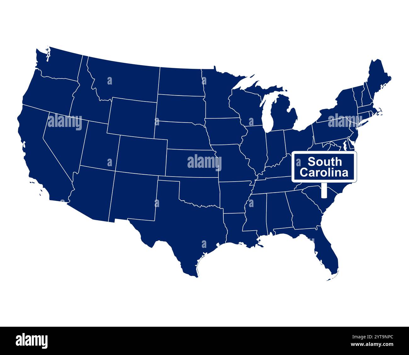 South carolina borders hi-res stock photography and images - Alamy